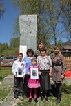 Семья Туймешевых - снимок на память с дедом Альчи, 09.05.2015г фото Е. Веселовский